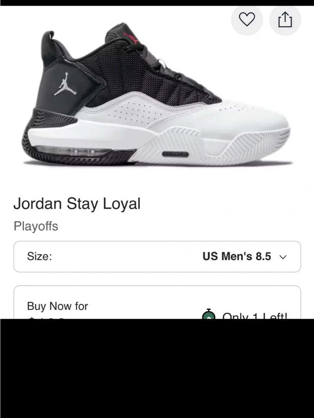 Jordan stay loyal Black, White & Red Basketball Sneakers